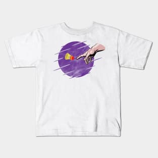 Crossminton is a divine creation! - Purple design Kids T-Shirt